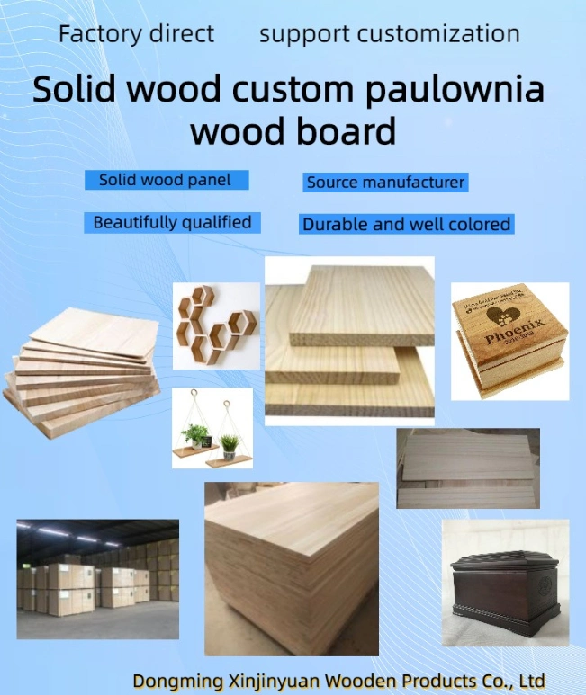 Wholesale Cheap Price Timber Wood Paulownia Wood Boards Paulownia Wood Boards Supplier Paulownia Wood Edge Glued Solid Board Sale for Furniture