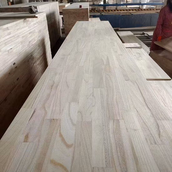 Panneau joint de doigt d'usine de la Chine Panneau de joint de doigt de Paulownia de haute qualité pour la construction