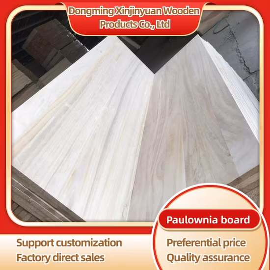 Prix ​​bon marché de haute qualité Paulownia Edge panneau de bois collé pour les meubles
